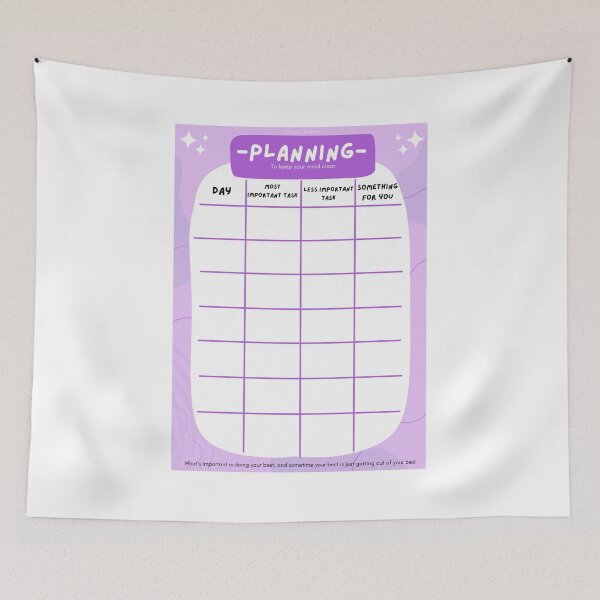 Item preview, Weekly planner to keep your mind clear designed and sold by Amelle Balland.