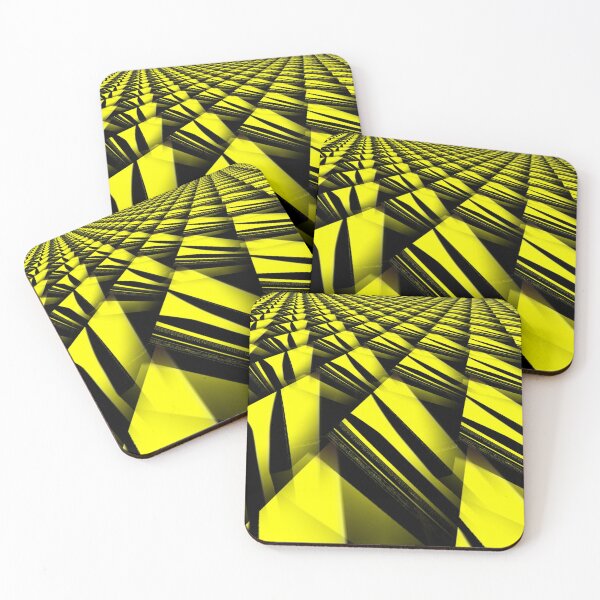 Item preview, original yellow individual triangular and geometric shaped patterns designed and sold by mister-john.