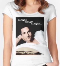 Alright Alright Alright - color Women's Fitted Scoop T-Shirt