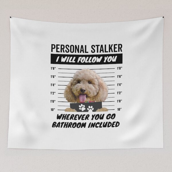 Item preview, Personal Stalker Dog – Apricot Cockapoo designed and sold by More Cute Dogs.