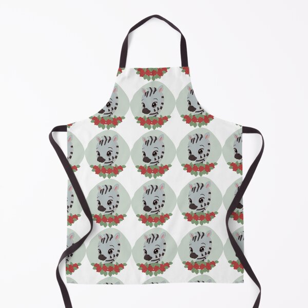 Item preview, Cute Zebra head cartoon with flowers. designed and sold by Kanchan1987.