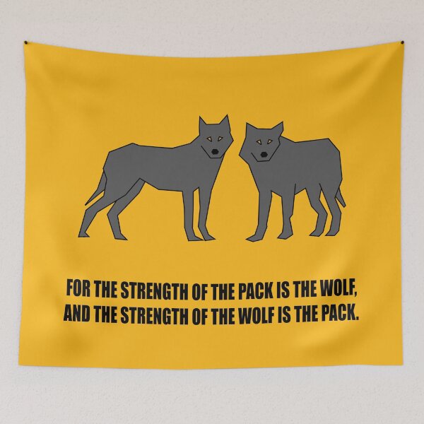 Item preview, Wolf Pack Motivational Quote (The Second Jungle Book, Rudyard Kipling) designed and sold by WayneBrant.