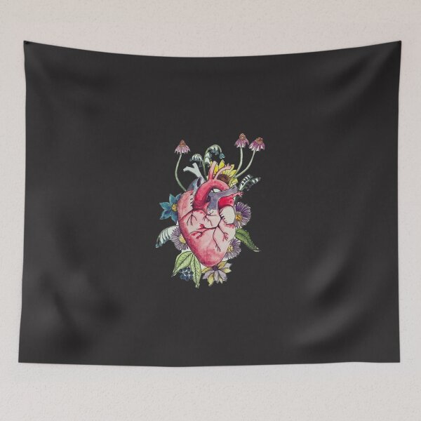 Item preview, Anatomical floral heart Classic T-Shirt designed and sold by SilviaGrabsch.