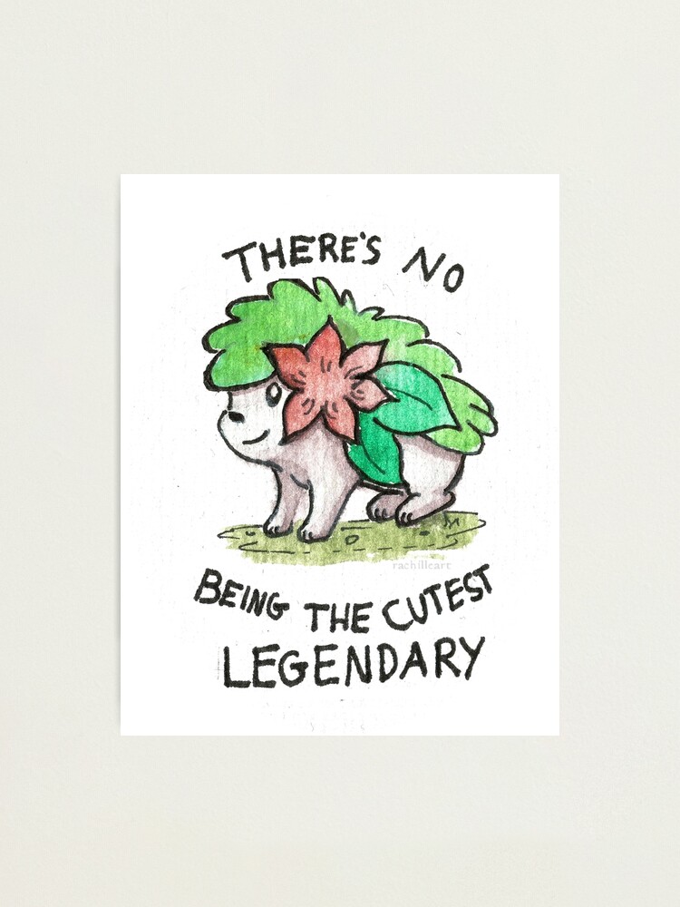 Impression Photo Shaymin Le Plus Mignon Legendaire Par Flansolo Redbubble