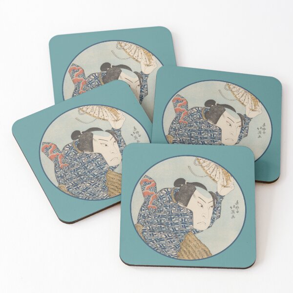 Item preview, Kabuki Actor Arashi Rikan II as Akogi Heiji, from the print series Tōsei keshōkagami (Makeup Mirrors of Our Time) designed and sold by leafsquare.