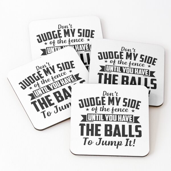 Item preview, Dont Judge My Side Of The Fence designed and sold by Moeez Javed.