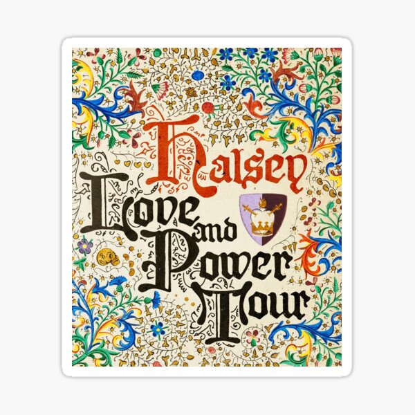 halsey love and power tour Sticker
