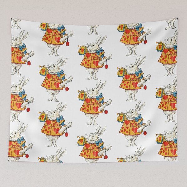 Item preview, The White Rabbit illustration from Alice designed and sold by TeeARTHY.