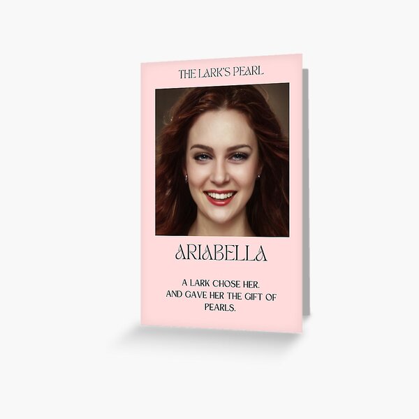 The Lark's Pearl Character Art: Ariabella Greeting Card