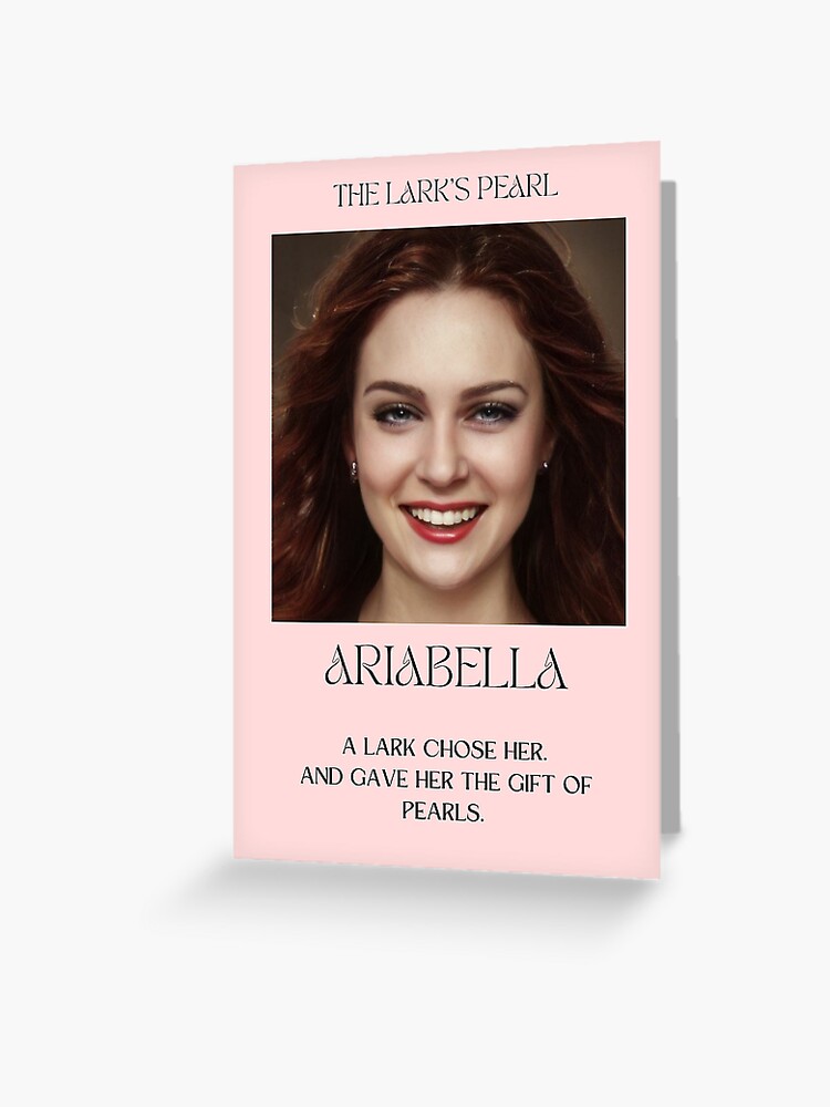 Thumbnail 1 of 2, Greeting Card, The Lark's Pearl Character Art: Ariabella designed and sold by RockWinterRec.