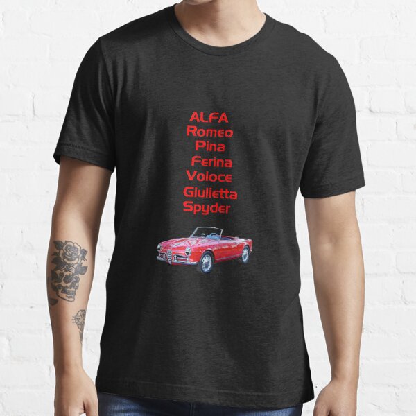 TSHIRT Alfa Romeo Pina Ferina Veloce Giulietta Spyder T Shirt For Sale By Dmelfi Redbubble