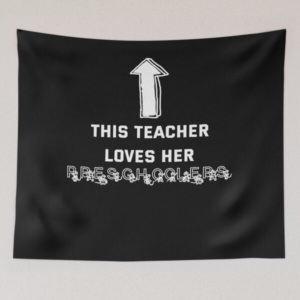 Item preview, This Teacher Loves Her Preschoolers designed and sold by Elyora.