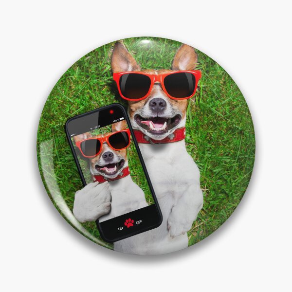 Item preview, dog taking a selfie designed and sold by JAG2B.