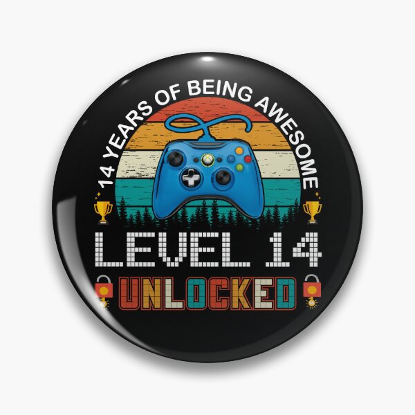 Item preview, 14 Years Of Being Awesome Level 14 Unlocked Gamer designed and sold by PansyBoyd.
