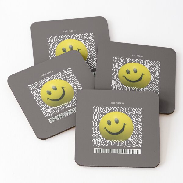 Item preview, HAPPINESS EMOJI Graphic Motivational print. designed and sold by gabbygeorgechen.