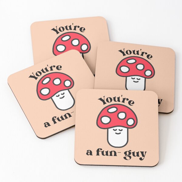 Item preview, Vintage merry mushroom puns - you're my fun guy  designed and sold by PCpallavi.