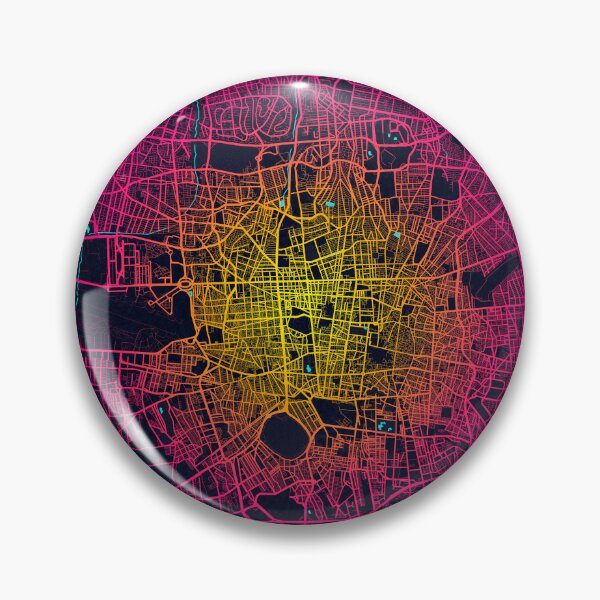 Artikelvorschau, Teheran Stadtplan des Iran - Neon entworfen und verkauft von deMAP.