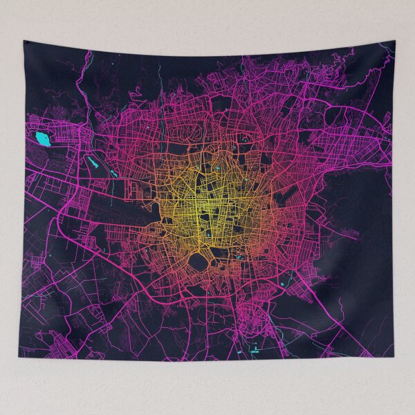 Item preview, Tehran City Map of Iran - Neon designed and sold by deMAP.