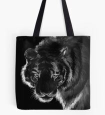 Tiger B & N, featured in Back in Black Tote Bag
