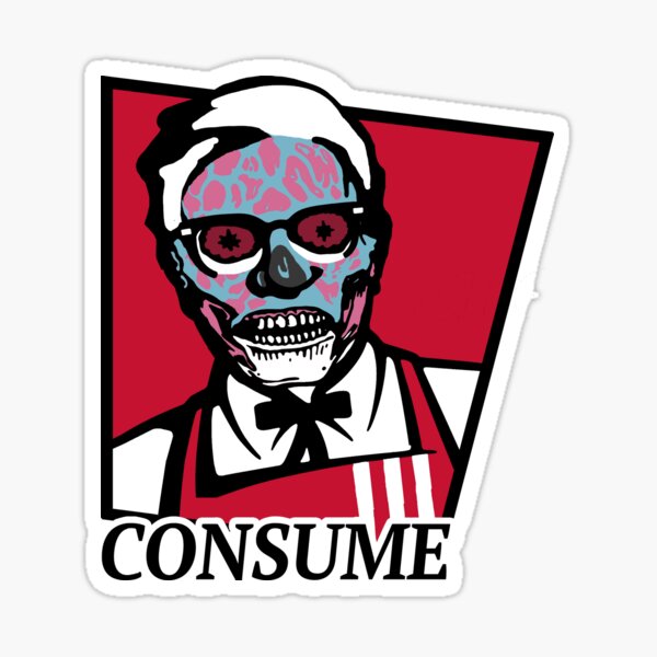 They Live Obey Stickers Redbubble - kfc decal roblox