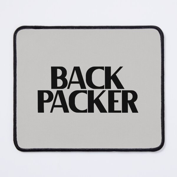 Item preview, Backpacker - Bold Black Text designed and sold by Chubuter.