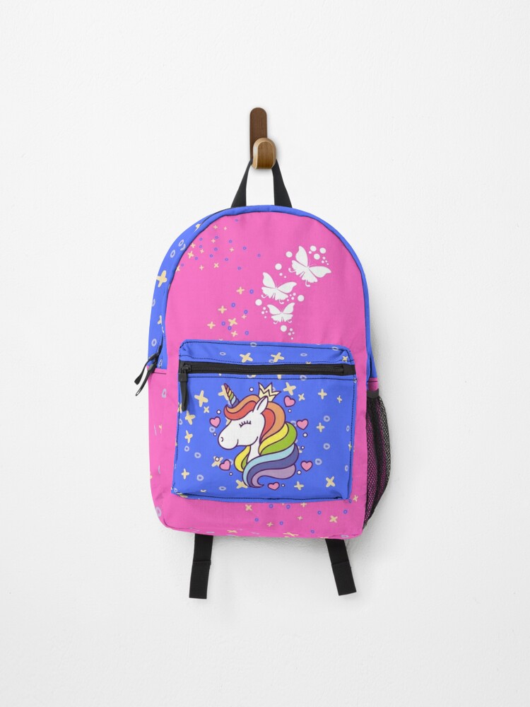 Butterfly Unicorn Backpack - Pink / Multicolor