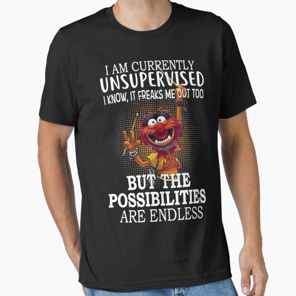 Vista previa del artículo con la obra «Animal Muppet que soy actualmente Camiseta esencial», diseñado y vendido por SilviaGrabsch.