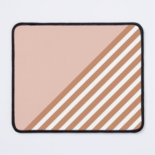Item preview, Color Block & Stripes Geometric Print, Pink, Terracotta and White designed and sold by meggydesigns.