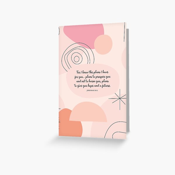 Item preview, I know the plans I have for you - Jeremiah 29:11, Inspiring Bible Quote designed and sold by StudioCitrine.