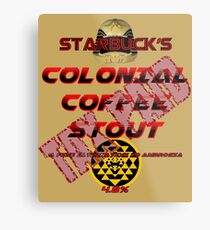 Starbuck's Colonial Coffee Stout Metal Print
