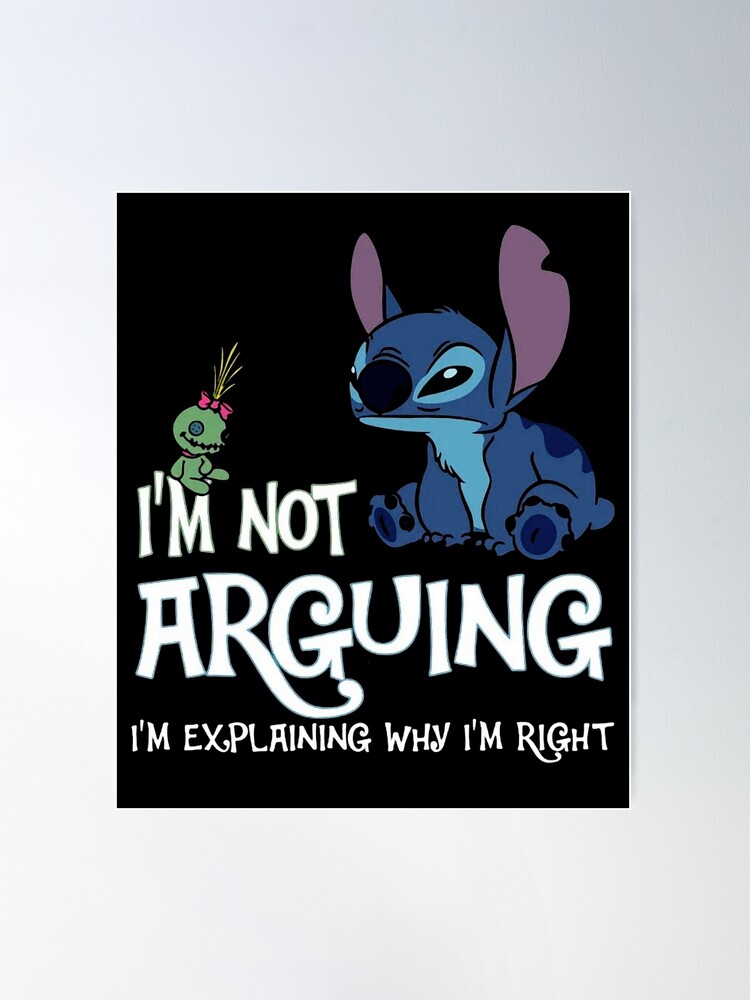 Stitch I'm Not Arguing Shirts, Disney Kids Stich Shirt, Disney