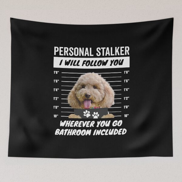 Item preview, Personal Stalker Dog – Apricot Cockapoo designed and sold by More Cute Dogs.
