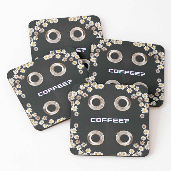 Item preview, Coffee Lovers Design Coffee table for 4 Decorated with daisies  designed and sold by Myriam-BR.