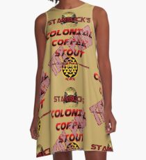 Starbuck's Colonial Coffee Stout A-Line Dress