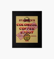 Starbuck's Colonial Coffee Stout Art Board