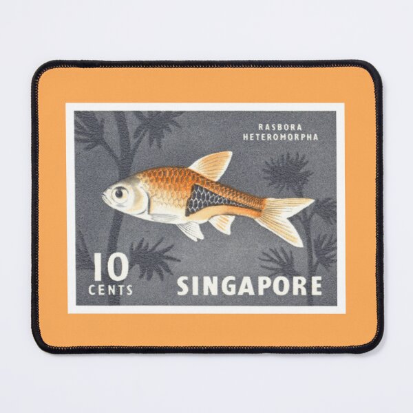 Item preview, Stamp collecting vintage 1962 Singapore fish postage stamp designed and sold by cutestamps.