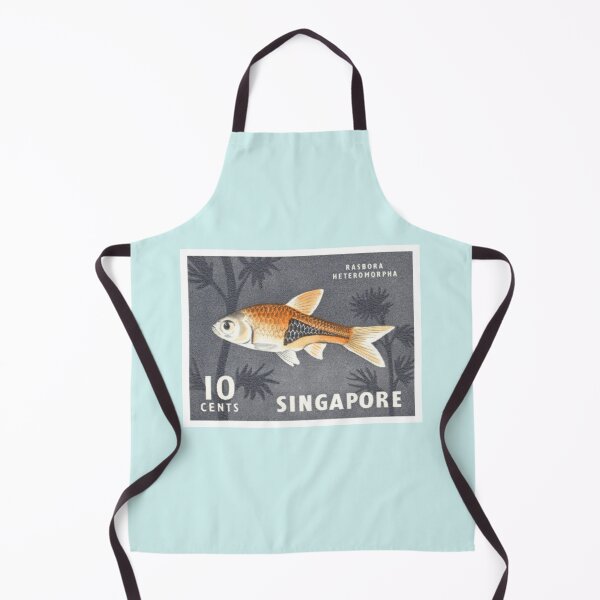 Item preview, Stamp collecting vintage 1962 Singapore fish postage stamp designed and sold by cutestamps.