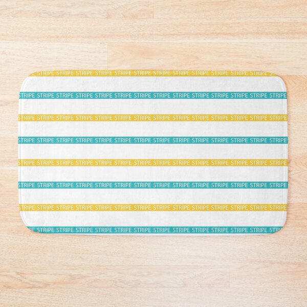 Item preview, Stripe - Turquoise and Yellow designed and sold by LAEC-Shop.