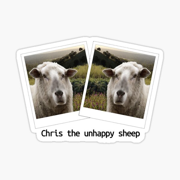 Item preview, Chris The Unhappy Sheep  designed and sold by CharlesFrame.