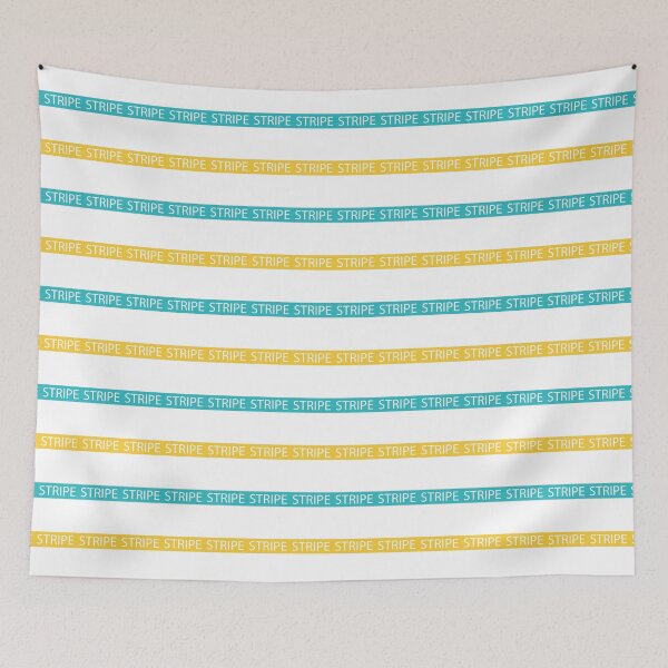 Item preview, Stripe - Turquoise and Yellow designed and sold by LAEC-Shop.