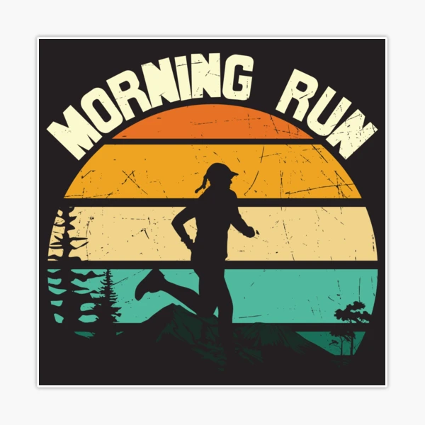 Morning Run Retro Running