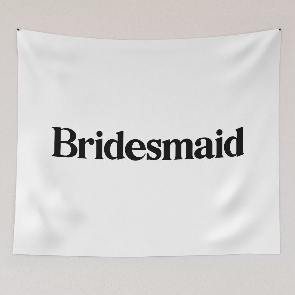 Item preview, Bridesmaid - Typography Text Design designed and sold by heyluckyseven.