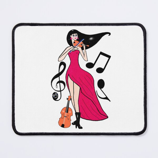 Item preview, Woman playing violin  designed and sold by Shirley cute art .