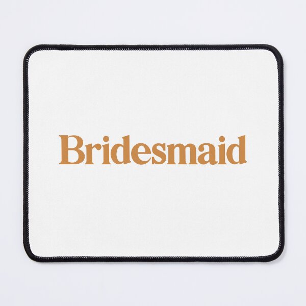 Item preview, Bridesmaid - Typography Text Design - Mustard designed and sold by heyluckyseven.