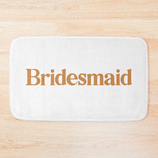 Item preview, Bridesmaid - Typography Text Design - Mustard designed and sold by heyluckyseven.
