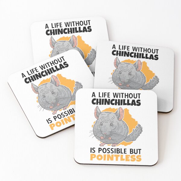 Item preview, Life without chinchillas Dust mouse chinchilla designed and sold by madgrfx.