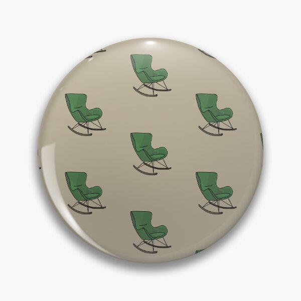 Item preview, Rocking chair (green, patterns) designed and sold by MentaLee.