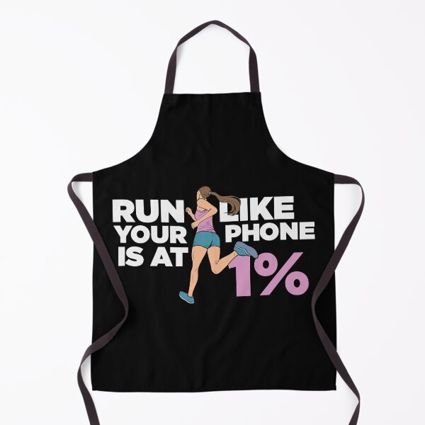 Item preview, Run Like Your Phone Is At 1 Percent | Funny Running designed and sold by KrisSidDesigns.