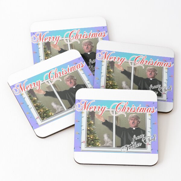 Father Ted Christmas Coasters (Set of 4)