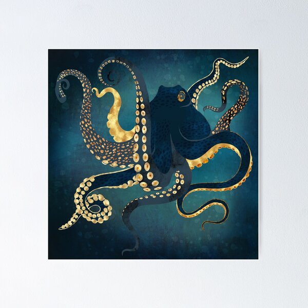 Metallic Octopus IV Poster